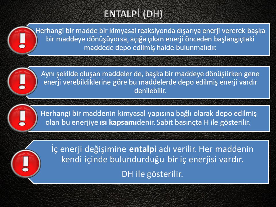ENTALPİ (DH)
