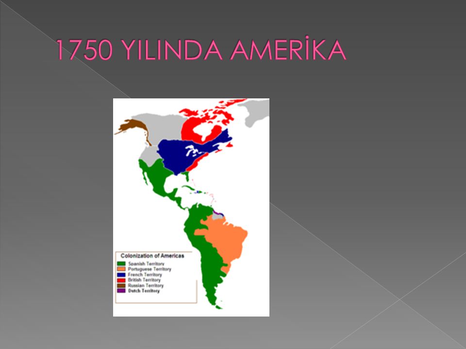 1750 YILINDA AMERİKA