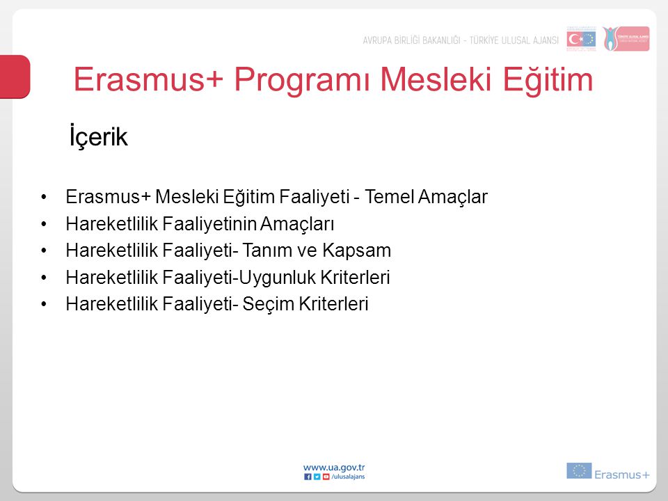 Erasmus+ Programı Mesleki Eğitim