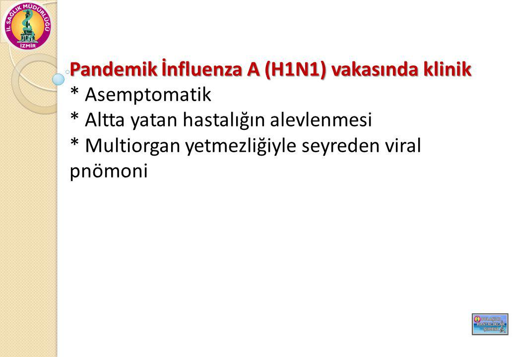 Pandemik İnfluenza A (H1N1) vakasında klinik
