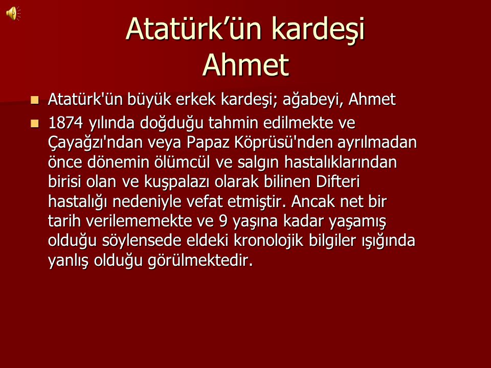 Atatürk’ün kardeşi Ahmet