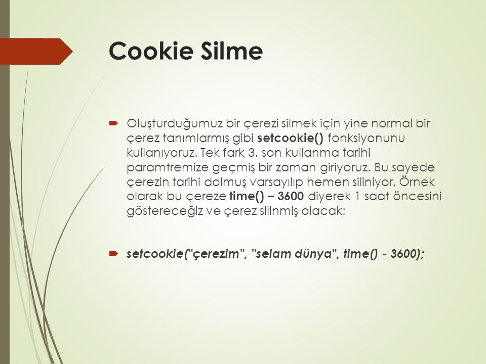 Cookie Silme