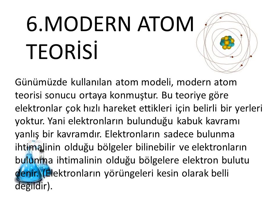 6.MODERN ATOM TEORİSİ