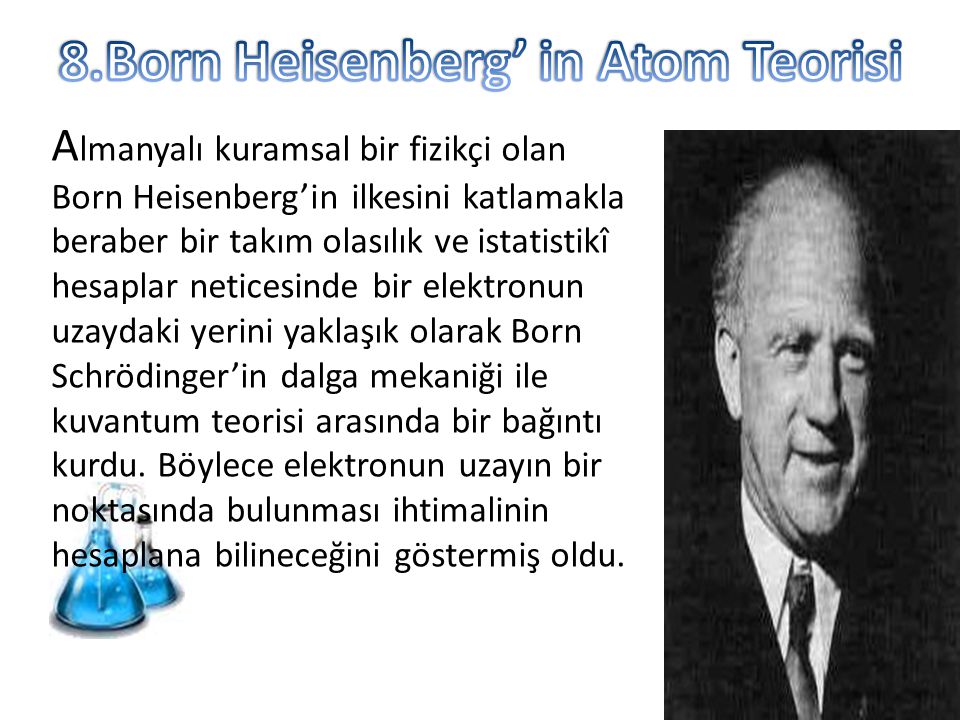 8.Born Heisenberg’ in Atom Teorisi