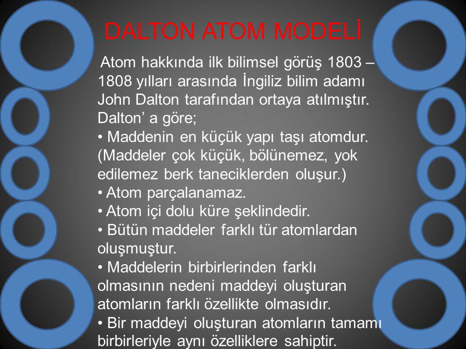 DALTON ATOM MODELİ