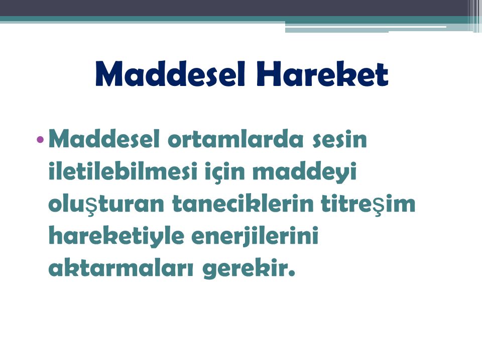 Maddesel Hareket
