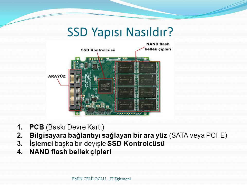 SSD Yapısı Nasıldır PCB (Baskı Devre Kartı)