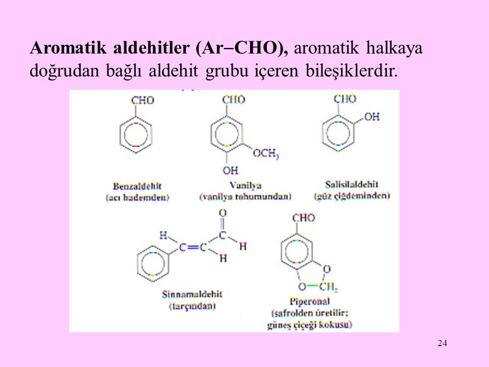 Aromatik aldehitler (ArCHO), aromatik halkaya doğrudan bağlı aldehit grubu içeren bileşiklerdir.