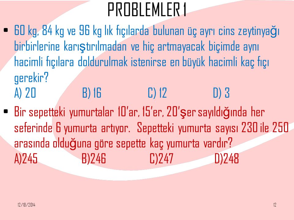 PROBLEMLER 1