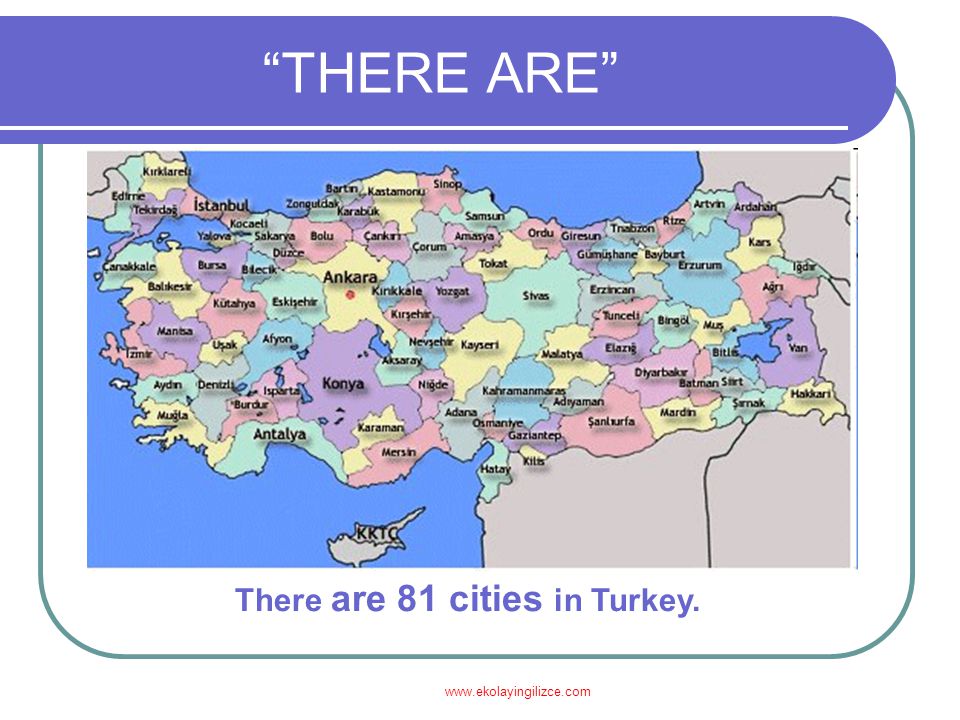 THERE ARE There are 81 cities in Turkey.