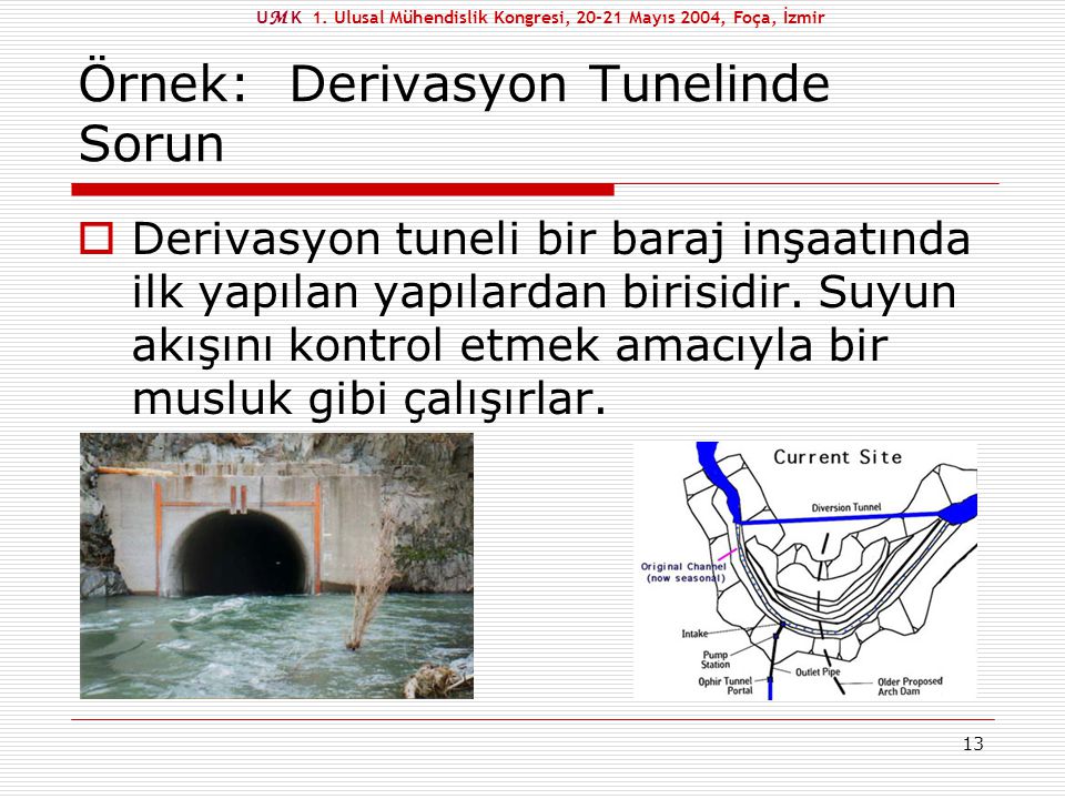 Örnek: Derivasyon Tunelinde Sorun
