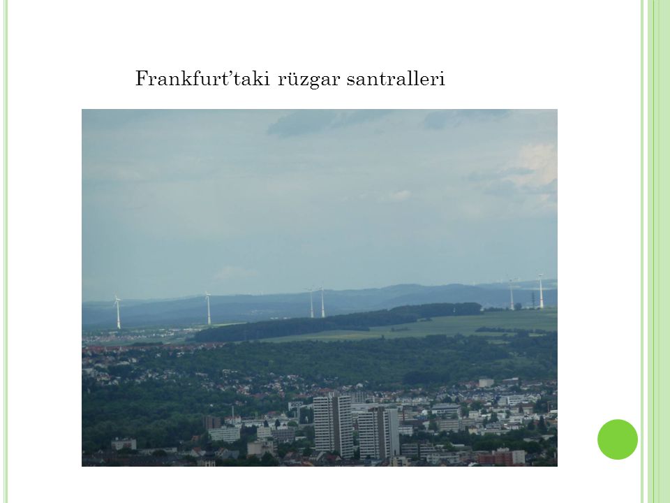 Frankfurt’taki rüzgar santralleri