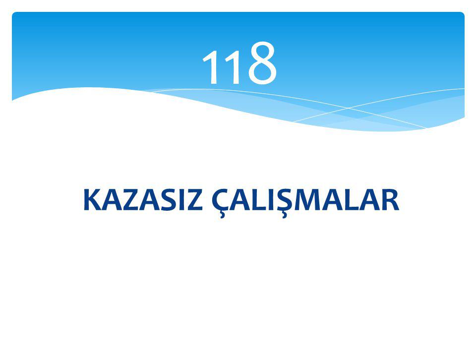 118 KAZASIZ ÇALIŞMALAR
