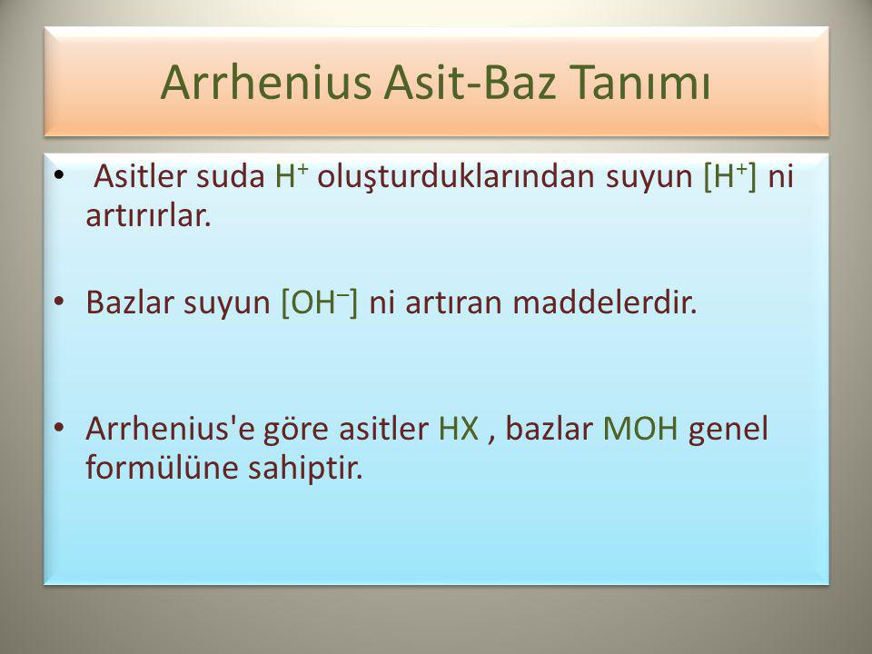 Arrhenius Asit-Baz Tanımı