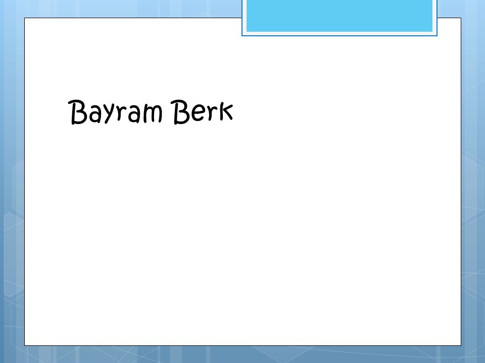 Bayram Berk Son