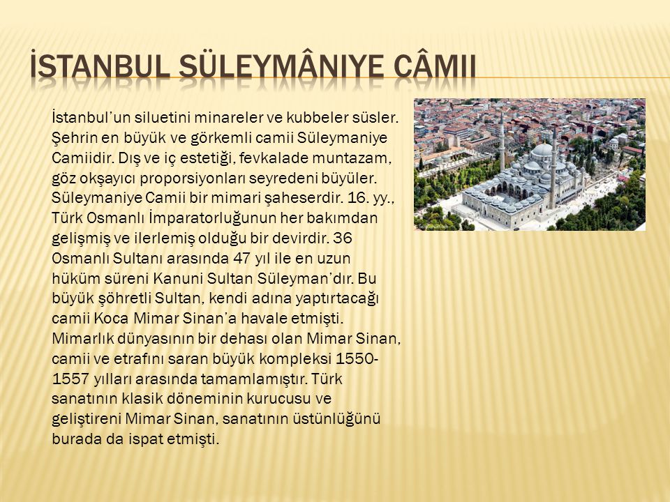 İstanbul Süleymâniye Câmii