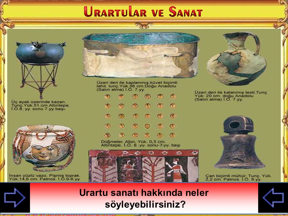 Urartu sanatı hakkında neler