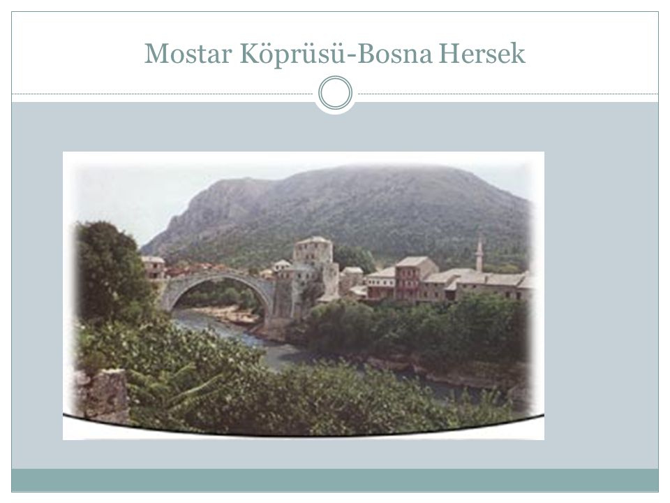 Mostar Köprüsü-Bosna Hersek