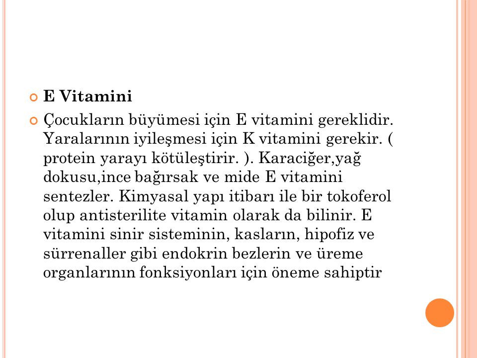 E Vitamini