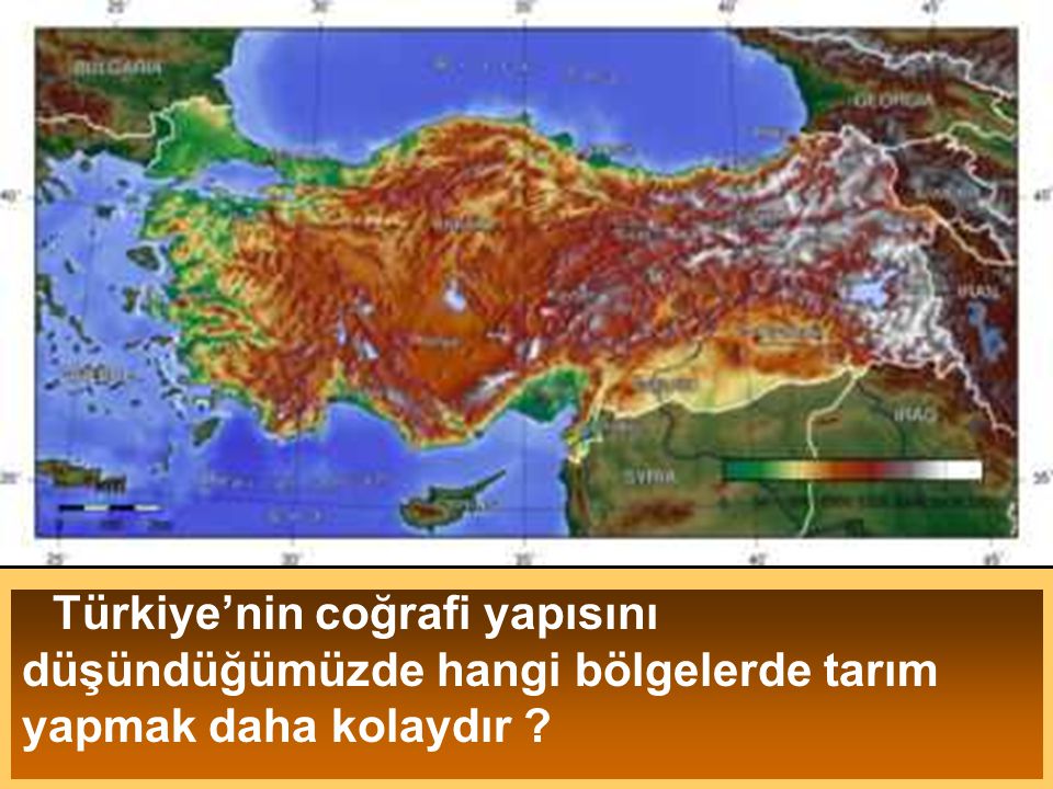 Türkiye’nin coğrafi yapısını düşündüğümüzde hangi bölgelerde tarım yapmak daha kolaydır