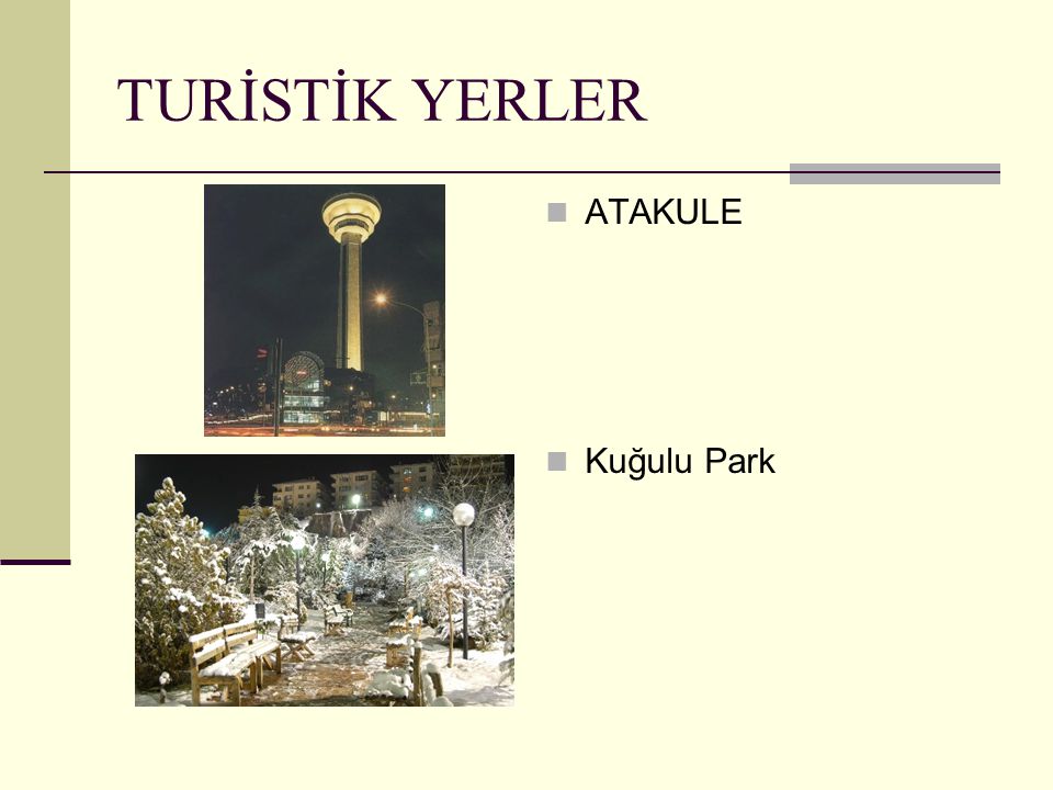 TURİSTİK YERLER ATAKULE Kuğulu Park
