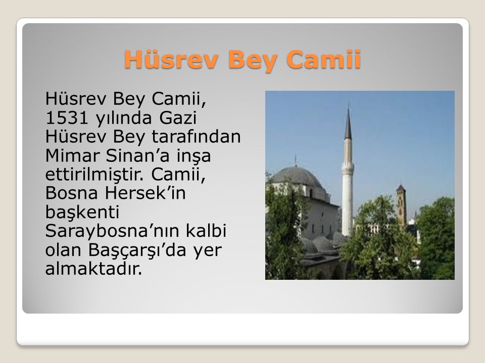 Hüsrev Bey Camii