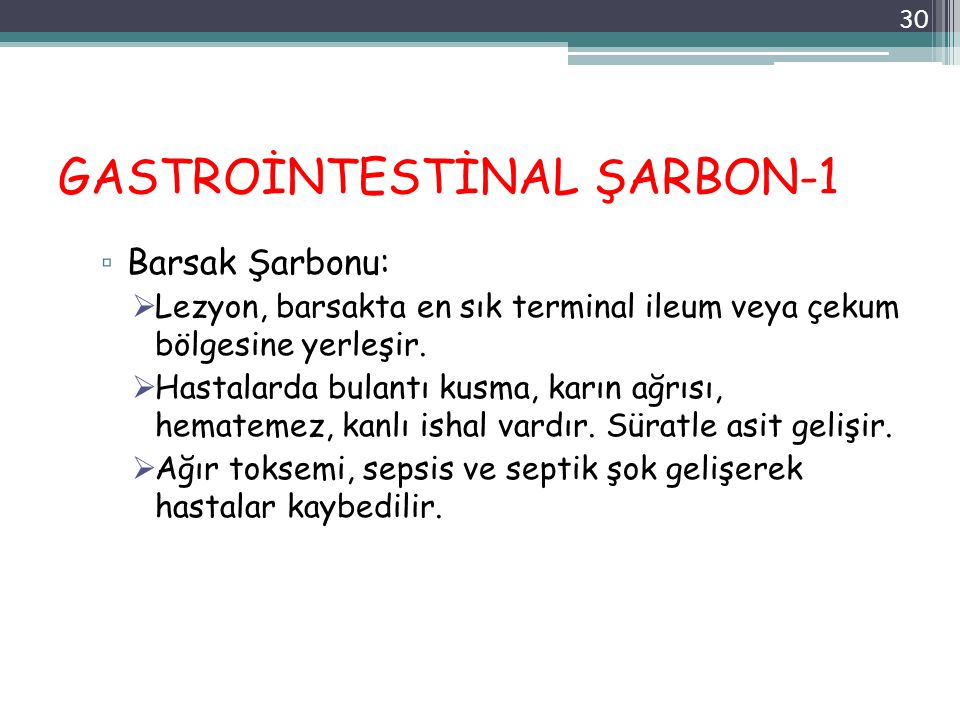 GASTROİNTESTİNAL ŞARBON-1