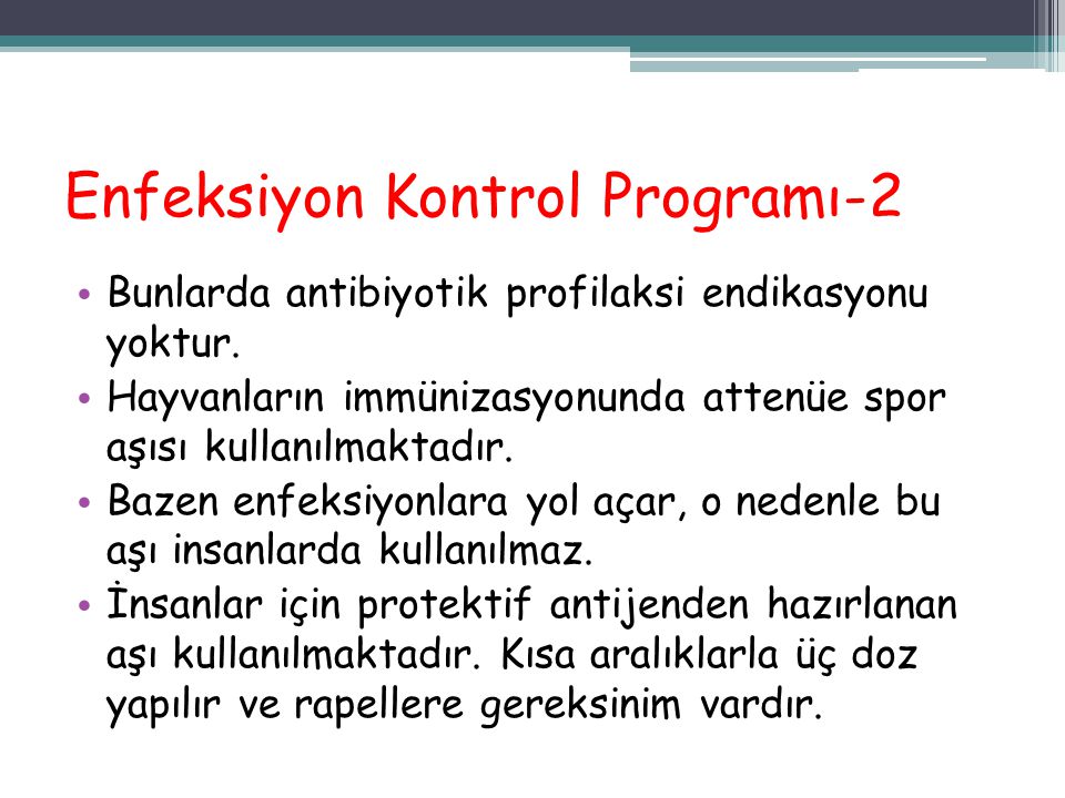 Enfeksiyon Kontrol Programı-2