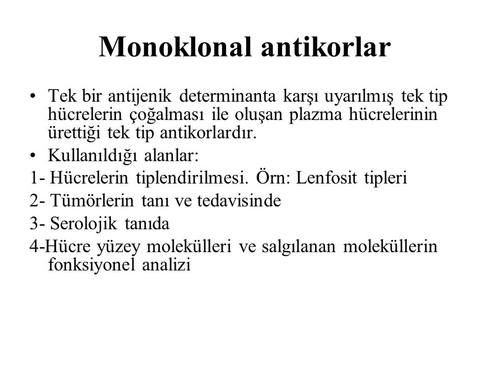 Monoklonal antikorlar