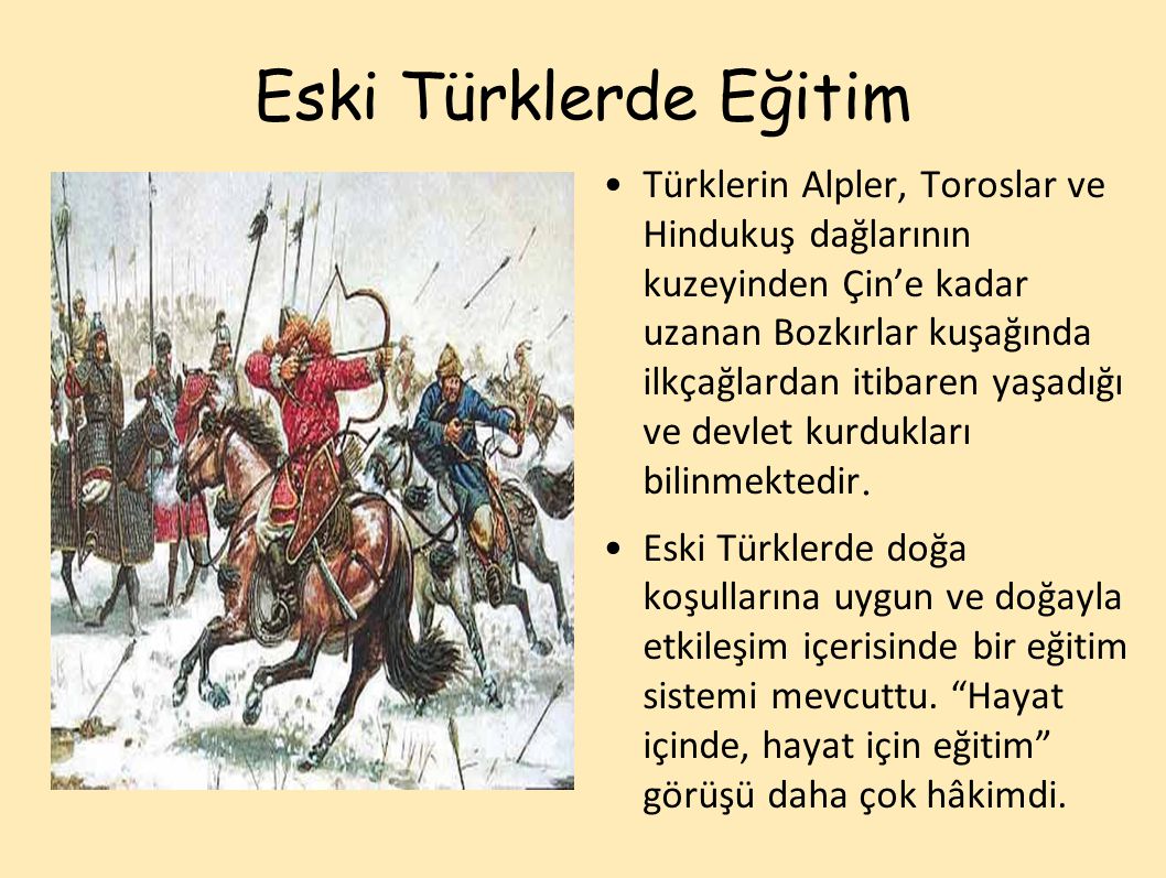 Eski Türklerde Eğitim