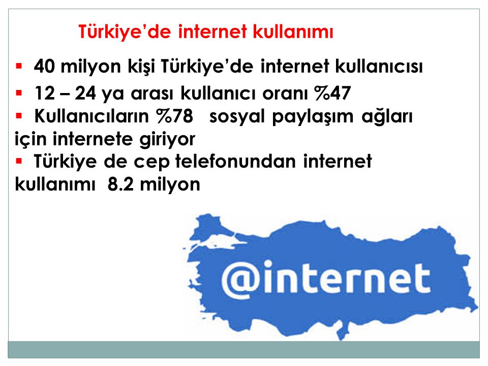 Türkiye’de internet kullanımı