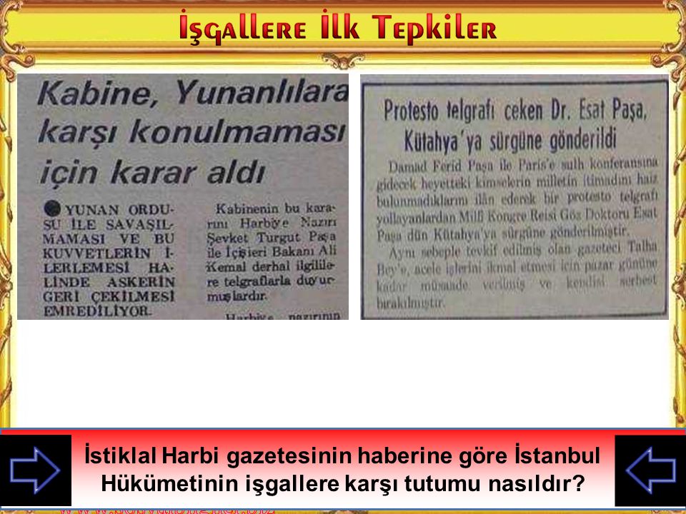 İstiklal Harbi gazetesinin haberine göre İstanbul