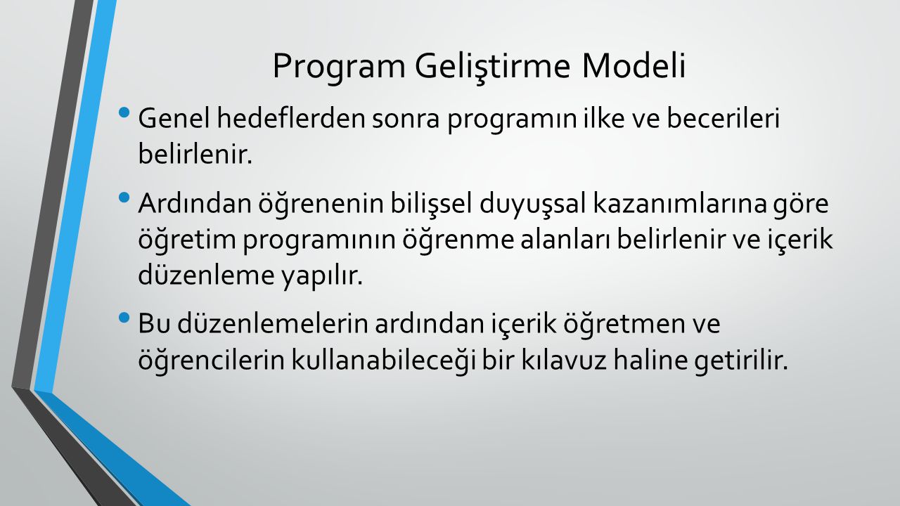 Program Geliştirme Modeli