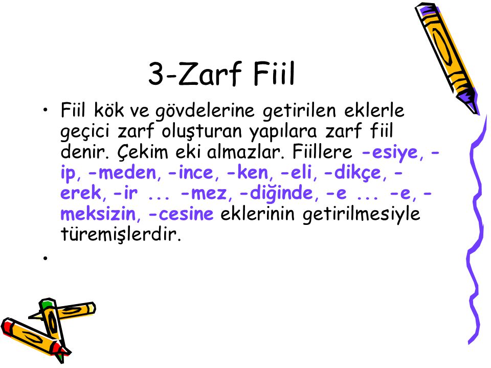 3-Zarf Fiil