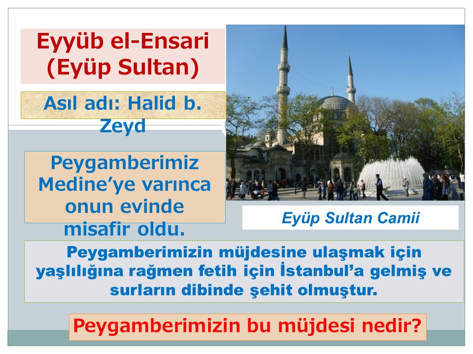 Eyyüb el-Ensari (Eyüp Sultan)