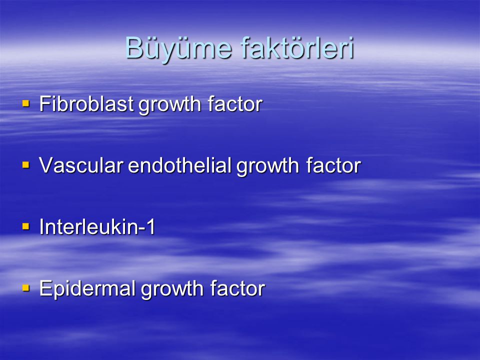 Büyüme faktörleri Fibroblast growth factor