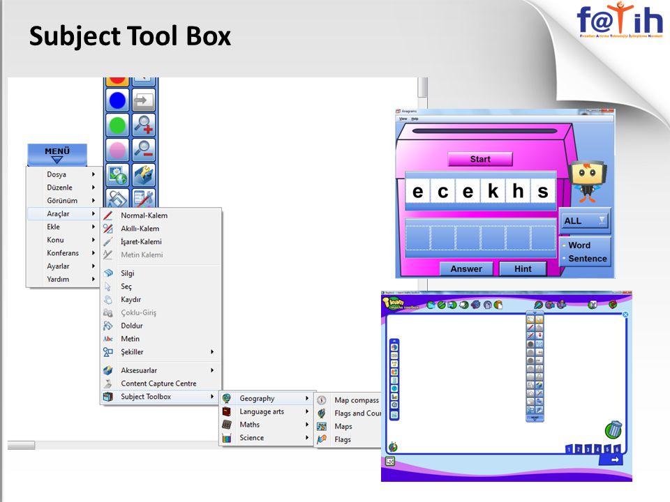 Subject Tool Box