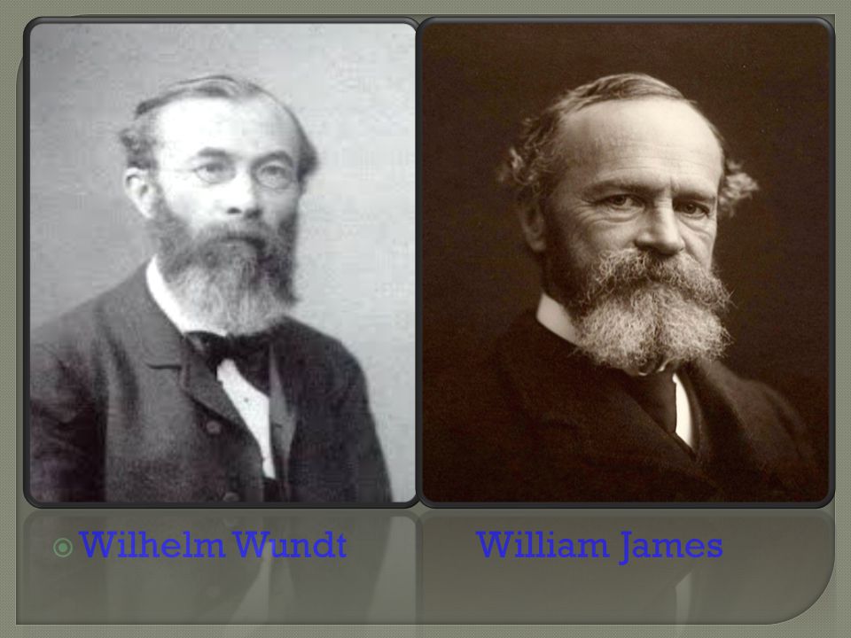 Wilhelm Wundt William James
