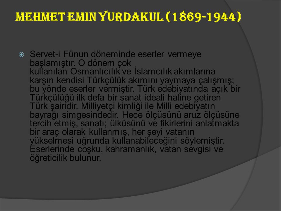 Mehmet Emin Yurdakul ( )