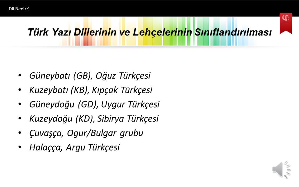 Türk Yazı Dillerinin ve Lehçelerinin Sınıflandırılması