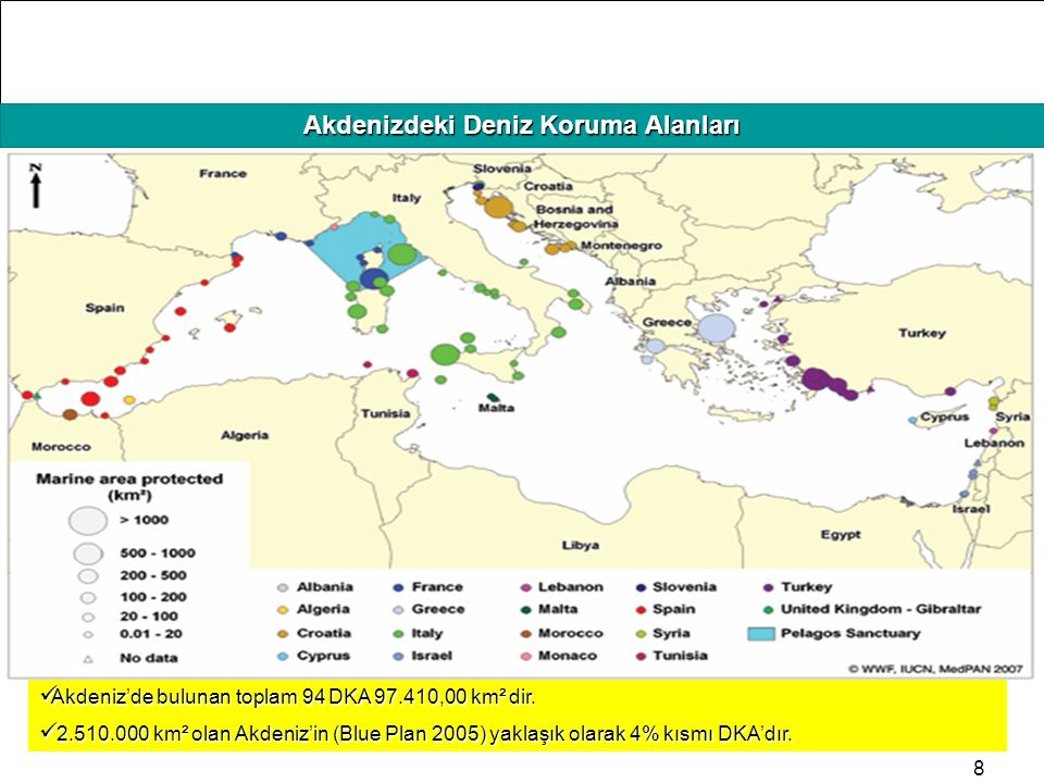 Akdenizdeki Deniz Koruma Alanları