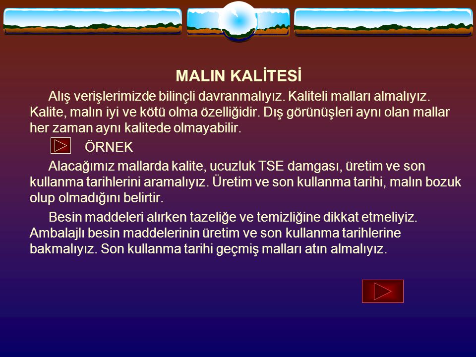MALIN KALİTESİ