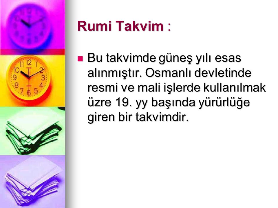 Rumi Takvim :