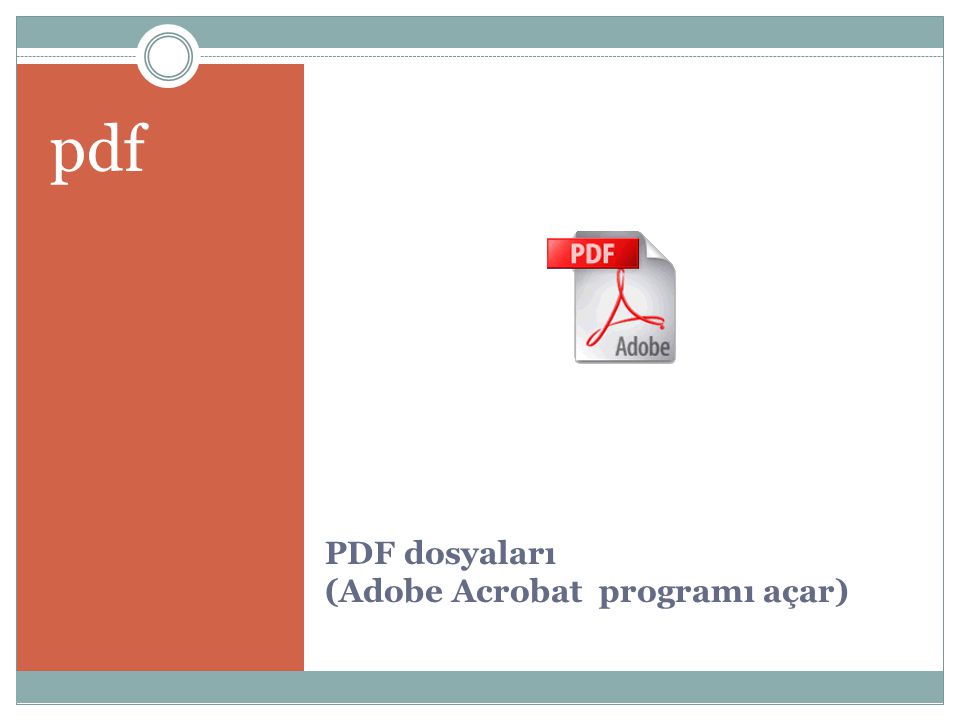 PDF dosyaları (Adobe Acrobat programı açar)