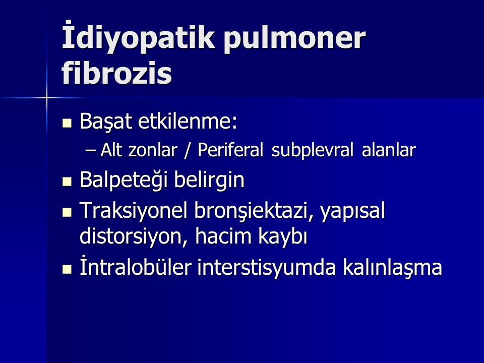 İdiyopatik pulmoner fibrozis