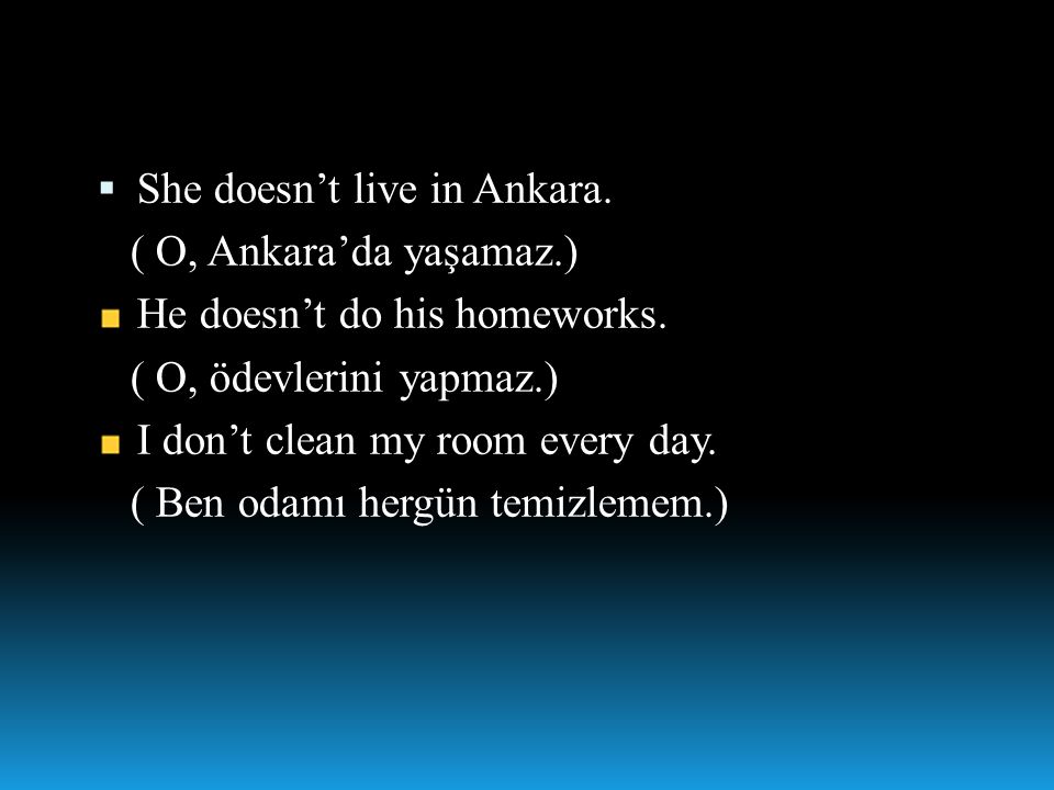 She doesn’t live in Ankara.