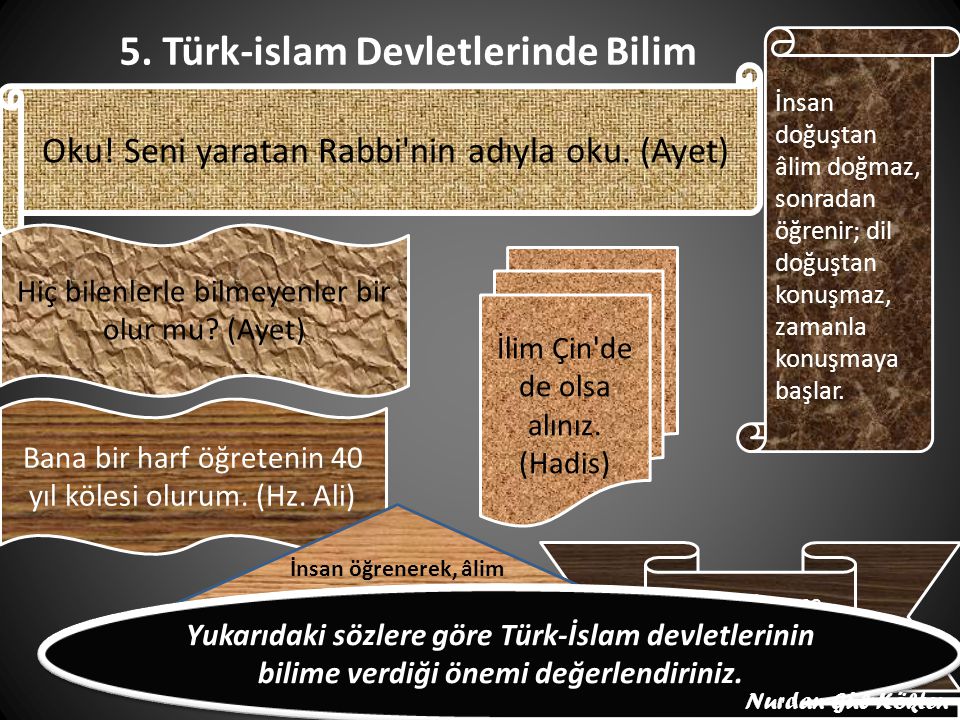 5. Türk-islam Devletlerinde Bilim