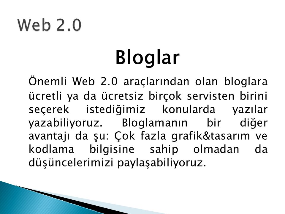 Web 2.0 Bloglar.