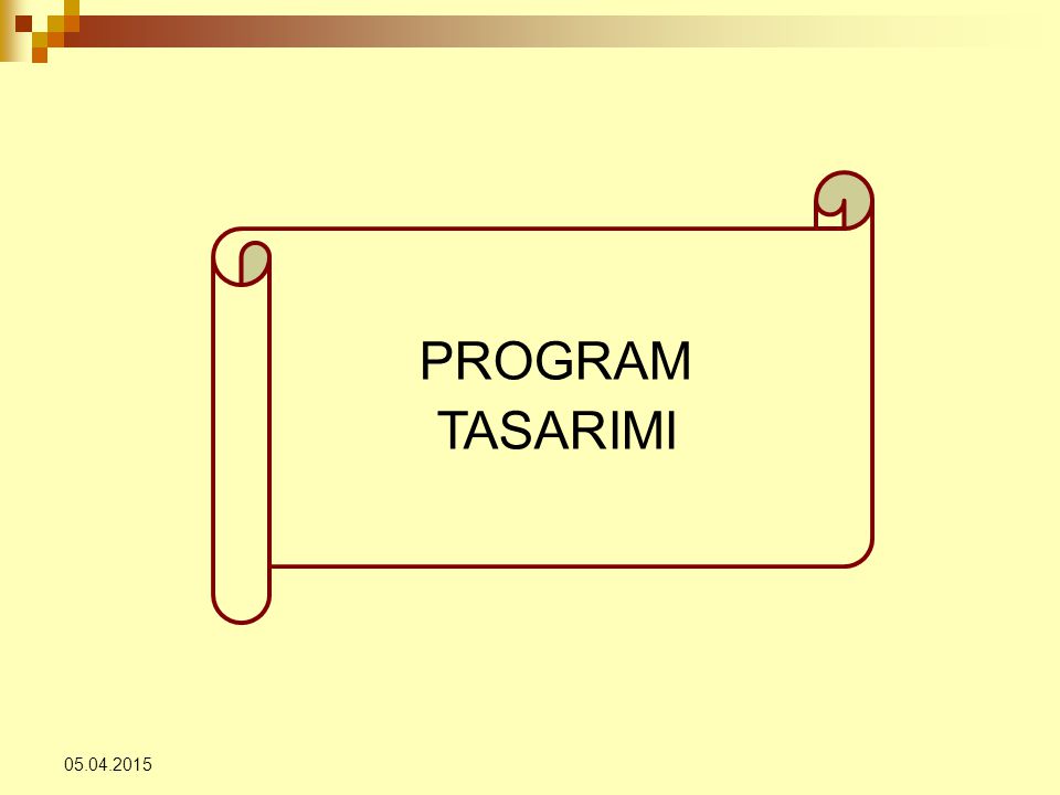 PROGRAM TASARIMI