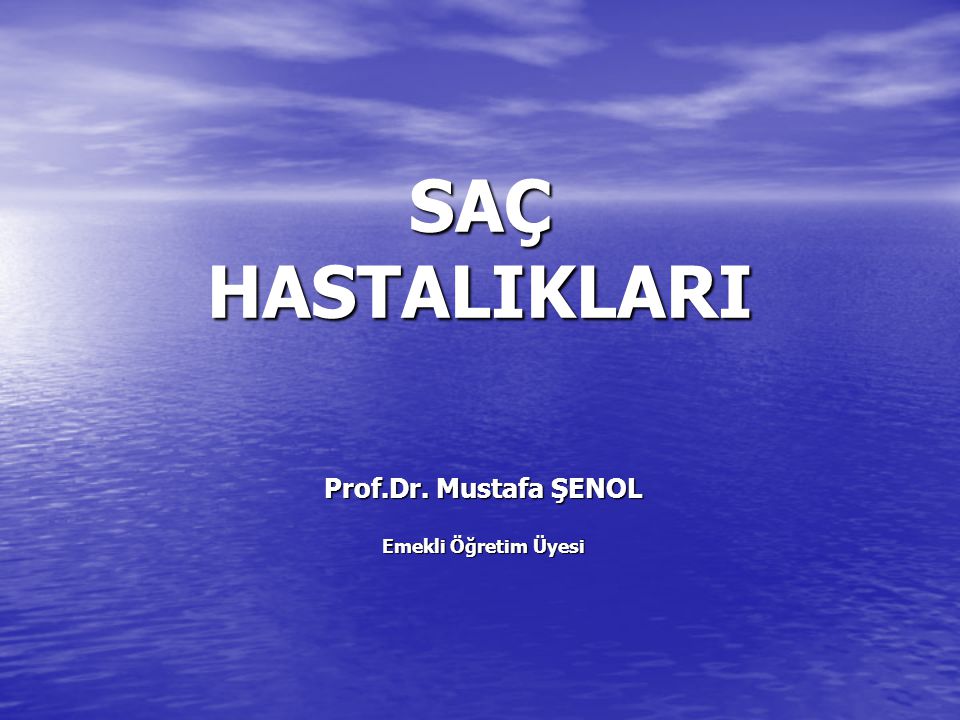 Prof.Dr. Mustafa ŞENOL Emekli Öğretim Üyesi